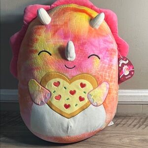 Trinity the Triceratops 16” Valentine's Day Squishmallow. New with tags.